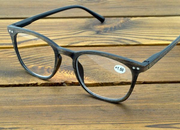 

sunglasses retro classical wood style fashion reading glasses for men women myopia available +0.75 to +4, White;black