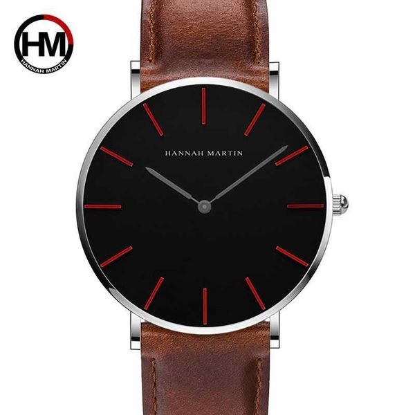 

japan quartz movement ladies watch fashion casual women leather band analog wrist watches men's dress relogio feminino 210527, Slivery;brown