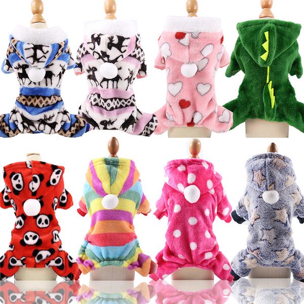 

Pet Clothes for Dog Cat Puppy Hoodies Coat Winter Sweatshirt Warm Sweater Dog Outfits XS/S/M/L//XXL GGE2155, As picture