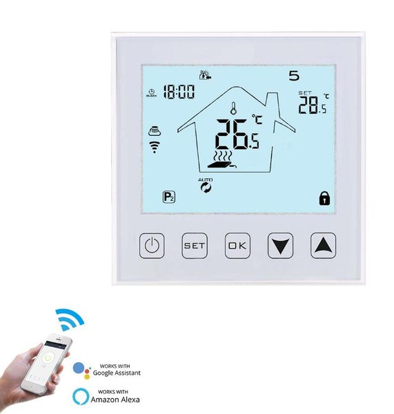 

smart home control wifi heating thermostats digital lcd screen display thermostat used for room system