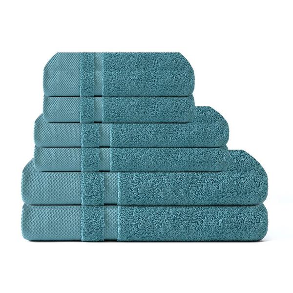 

towel 100% cotton set bathtowel facetowel handtowel soft bath face bathroom sets grey 6 pieces