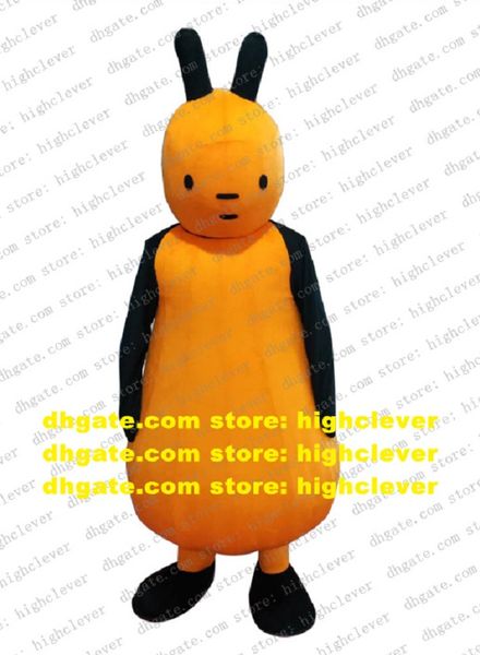 

rabbit bing flop mascot costume cartoon character outfit suit thanks will performance costumes cx027 ship, Red;yellow