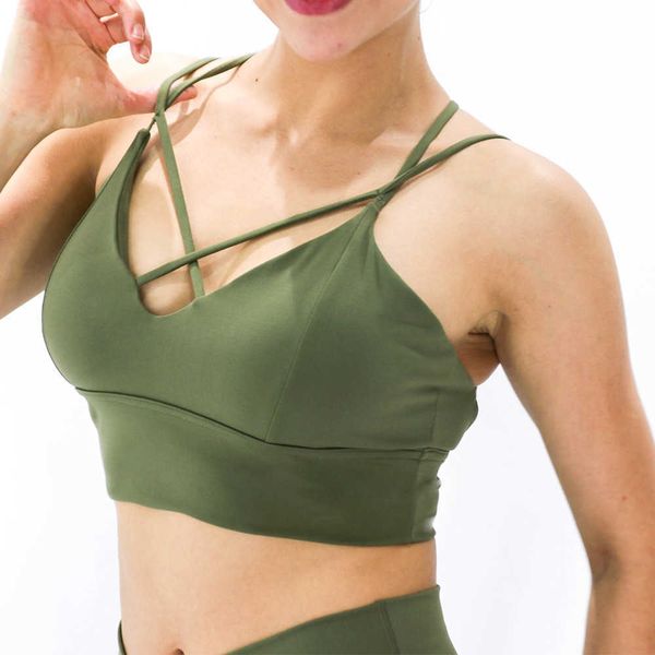 

2021 new nude sports underwear women fitness bra, Red;black