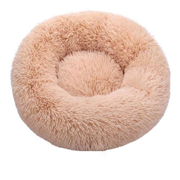 

kennels & pens pet cat dog soft nest kennel four seasons universal deep sleep long hair round plush pp cotton relaxing mat bed