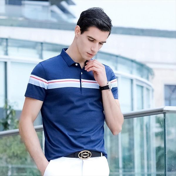 

shirt solid casual mens polo short sleeve striped summer, White;black