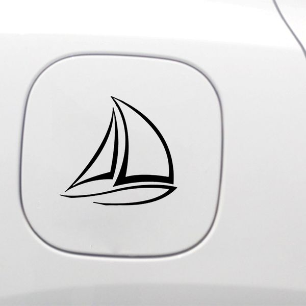 

11.4*10.6cm interesting sailor sailboat boat decor car sticker vinyl silhouette accessories