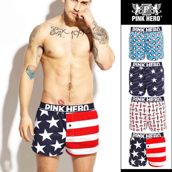 

men's underpants design boxer panties style printed aro pants 1275, Black;white