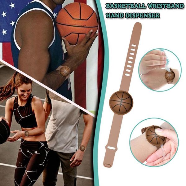 

kid liquid wristband hand dispenser creative basketball style handwash gel portable soap with whole sanitizing