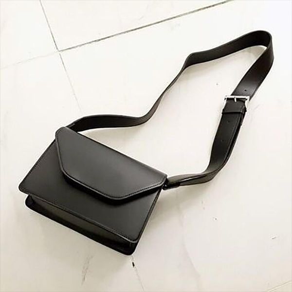 

autumn 2021 new simple small square bag casual versatile single shoulder wide belt women's