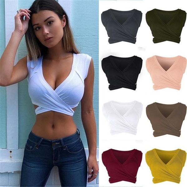 

women's tanks & camis 2021 summer versatile bottom strap navel vest women, White