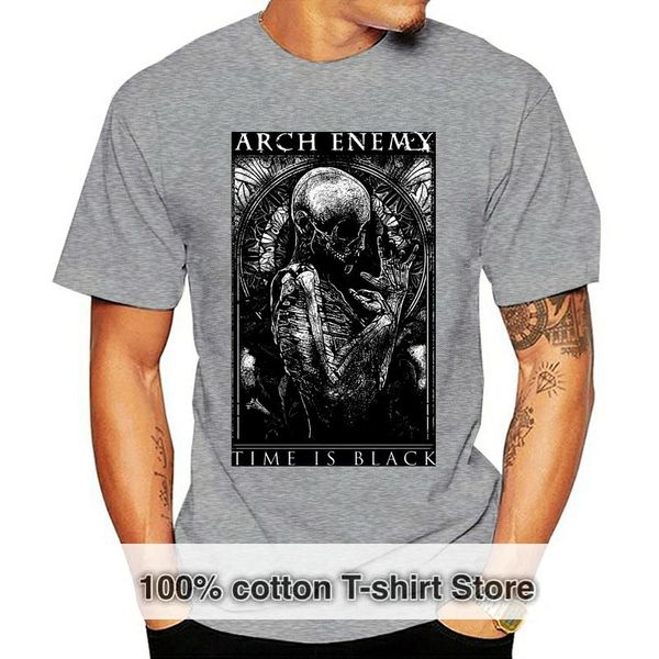 

men's t-shirts arch enemy time is black shirt s m  xl xxl 3xl official metal t-shirt t shirts design style fashion short sleeve, White;black