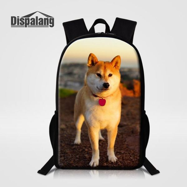 

backpack dispalang women animal kids schoolbag dog printing school bags for teenage girls boys casual large shoulder