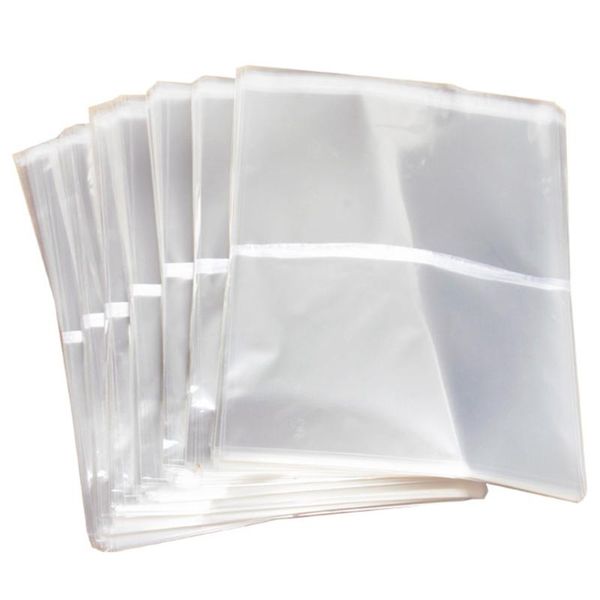 

gift wrap 100pcs adhesive portable shop travel pouch carrying home resealable packaging clear display self seal bag storage
