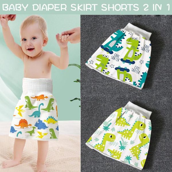 

cloth diapers baby diaper skirt 2 in 1 infants cotton reusable waterproof washable shorts toddler potty training nappy pants