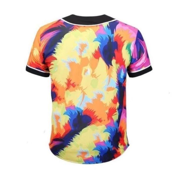 

baseball jersey men stripe short sleeve street shirts black white sport shirt xak706, Blue;black