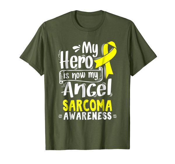 

gift for sarcoma patients - yellow awareness ribbon, White;black