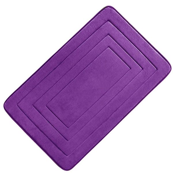 

bath mats embossing coral velvet bedroom rug solid colors floor sponge non-slip mat