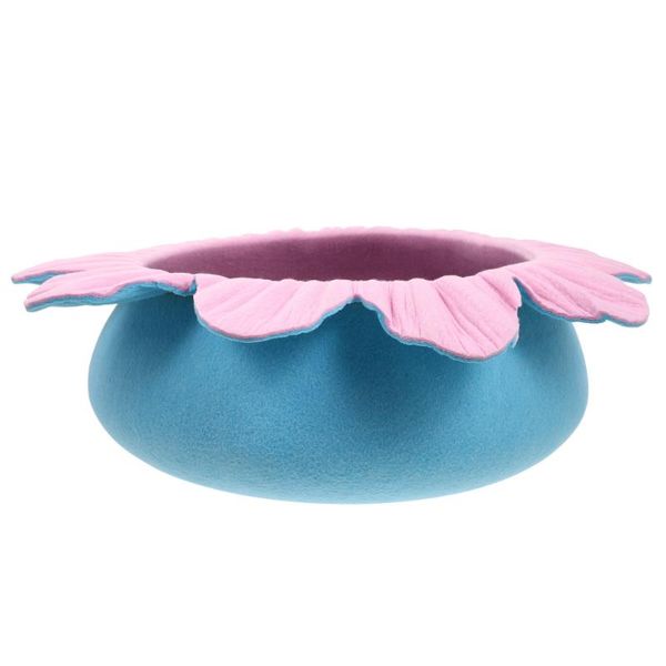 

cat beds & furniture felt nest adorable flower shape kitten lounge cushion pet sleeping bed