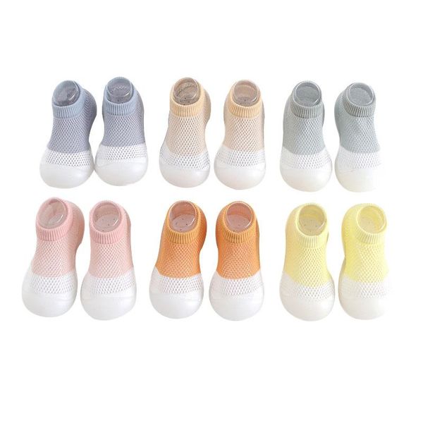 

first walkers summer color matching hollow non-slip socks toddler shoes cute soft-soled breathable children's