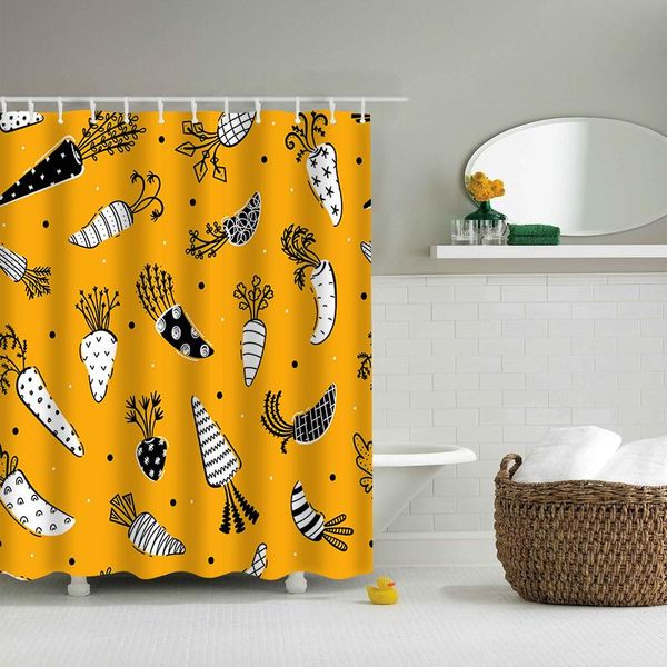 

shower curtains curtain waterproof bath transparent bathroom mildew home with hooks decoration