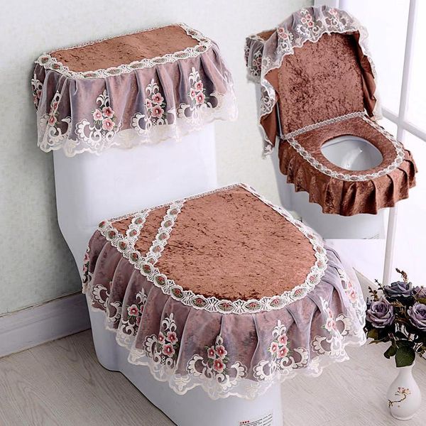 

toilet seat covers 3pcs cover bathroom decor overcoat washable high quality