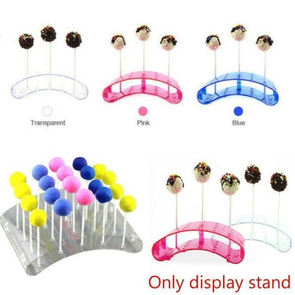 

other bakeware 1pcs cake lollipop stands 20 hole u shaped holder 3 colors diy display stand suitable for home decoration el