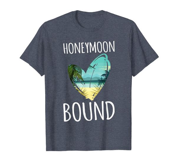 

men women honeymoon bound beach cruise vacation shirt, White;black