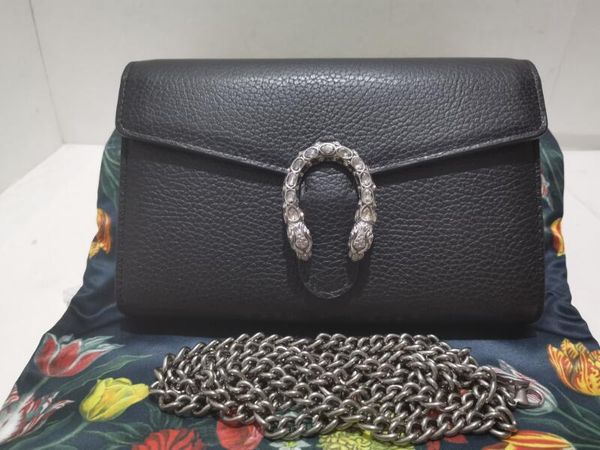 

realfine888 5a 401231 20cm dionysuss chain bags woc wallets for women come with dust bag+box