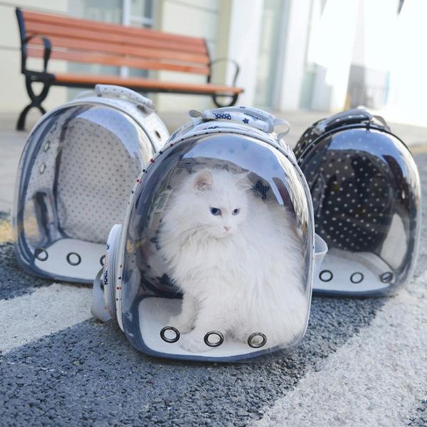 

cat carriers,crates & houses dog carrier pet backpack transparent breathable outdoor travel parrot bird kitten carrying cages