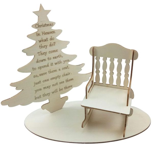 

christmas decorations wood tree table sign merry signs ornaments for holiday dinner party coffee