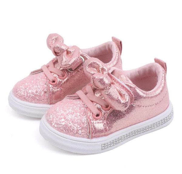 

sneakers baby kids shoes girls glitter toddler girl soft bottom with crystal children bling, Black;red