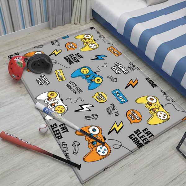 

carpets fashion cartoon kid non-slip flannel carpet for living room study mat absorbent washable area rugs bedroom decor