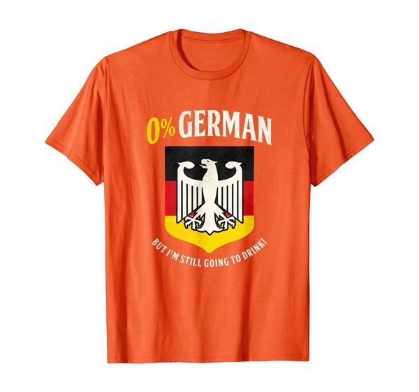 

oktoberfest 0 percent german going to drink t shirt t-shirt, White;black