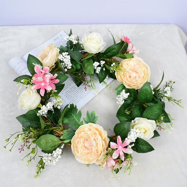 

decorative flowers & wreaths wedding artificial flower home wall door garland ornament simulation plant diy party holiday decoration