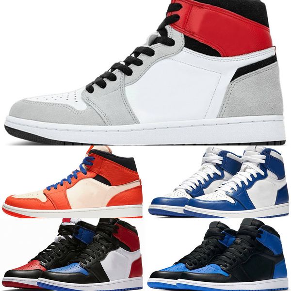 

2020 jumpman 1 womens mens basketball shoes 1s mid chicago black toe high og light smoke grey 1 trainers pine green obsidian sneakers63rud9s