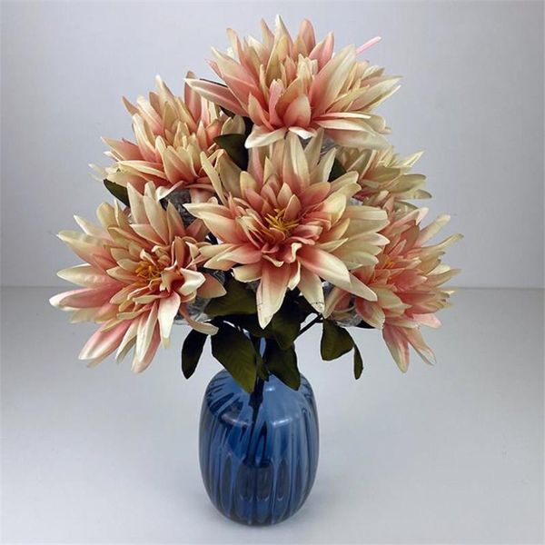 

fake european dahlia 21.26" length simulation autumn oriental daisy for wedding home decorative artificial flowers & wreaths