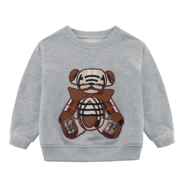 

fashion baby sweatshirts kids clothing full cotton sweater sweet bear embroidery long sleeve girls cloth wholesale kids maternity, Black