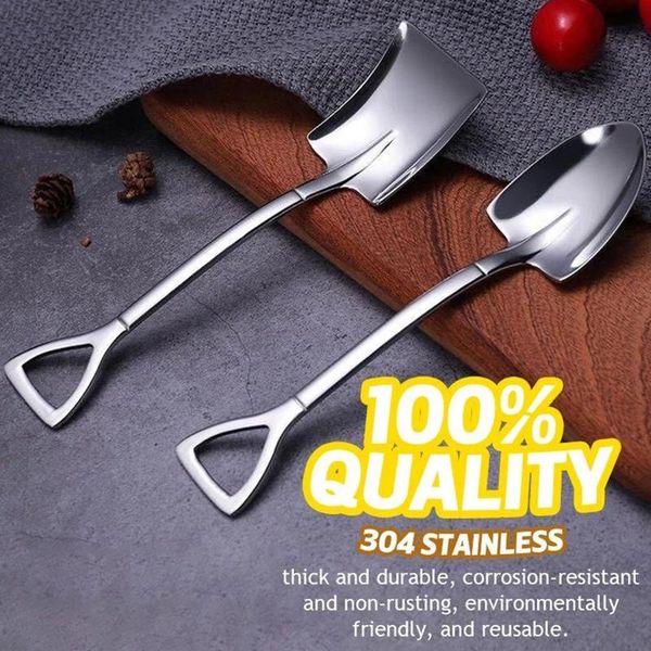 

spoons 1pc shovel spoon stainless steel mini ice cream summer dessert tools accessories kitchen supplies #g