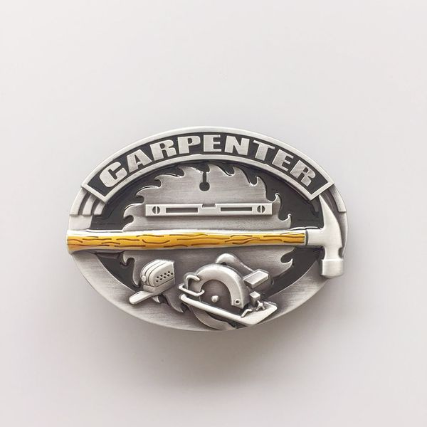 

men belt buckle new vintage enamel tradesman carpenter oval belt buckle gurtelschnalle boucle de ceinture buckle-3d046ye also stock in us, Slivery;black