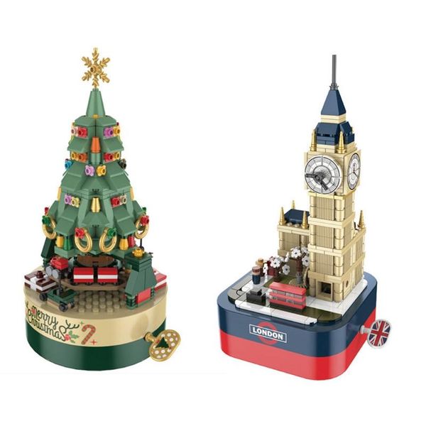 

christmas decorations 77jf diy building block xmas music box learning science for 3 years old kids