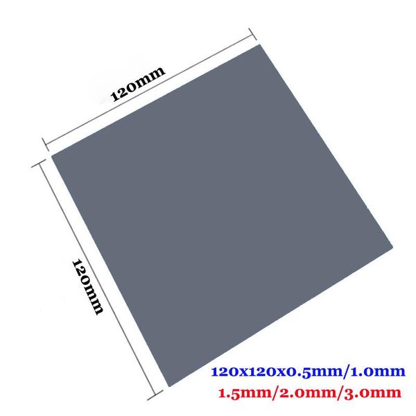 

fans & coolings thermal pad 6 w/120x120mm conductivity cpu heatsink cooling conductive silicone pads