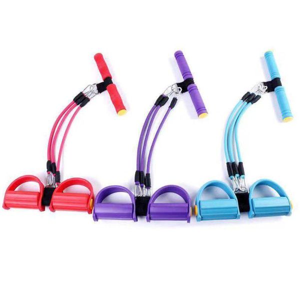 

multifunction fitness pedal exerciser sit-up exercise band elastic pull rope equipment tummy bodybuilding tension accessories