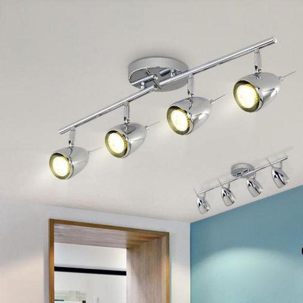 Deckenleuchten, Chrom-Silber, LED-Schienenleuchte, unten Lampe für Bar, Studio, Schaufenster, Downlight, Bekleidungsgeschäft, Spotlight, Bildbeleuchtung