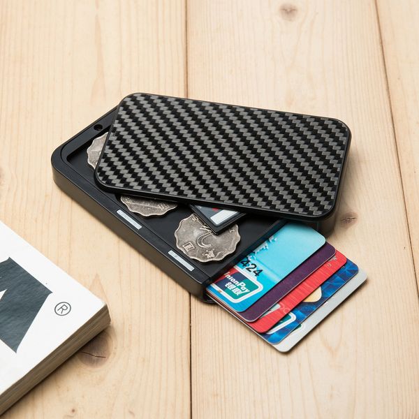

case, portable card carbon fiber product multi-purpose bank case supply business new rfid ugfqk