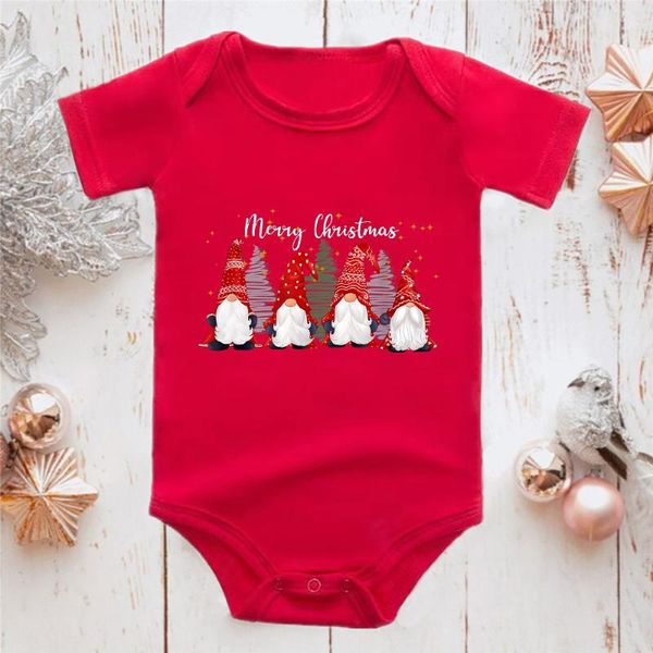 

rompers christmas movies and cocoa with my gnomies funny baby girl bodysuits cartoon print red infant onesie boy body, Blue