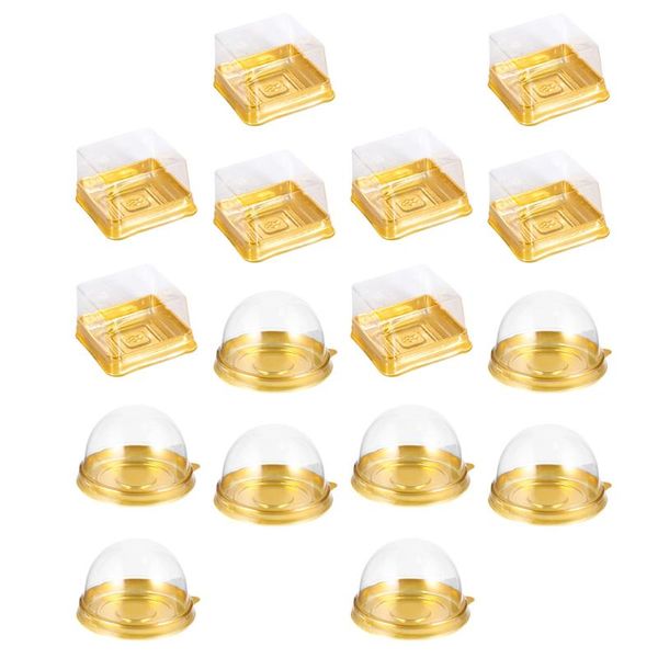 

gift wrap 100 pcs crafted pastry boxes portable multipurpose packing (golden)