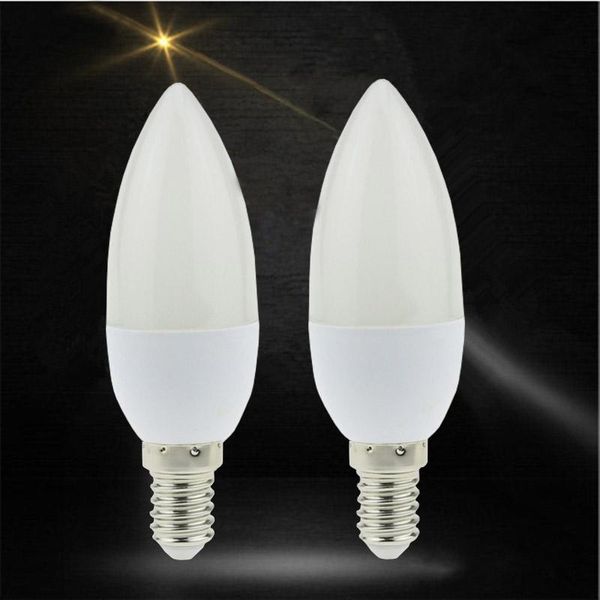 

bulbs 10x led candle light e14 5w 7w 9w 220v energy saving spotlight cold / white crystal bulb chandelier pendant lamp household