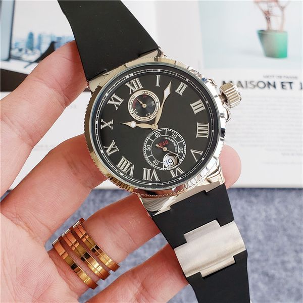 

montre de luxe luxury mens watches mechanical automatic movement men watch fashion male wristwatches sports wristwatch, Slivery;brown