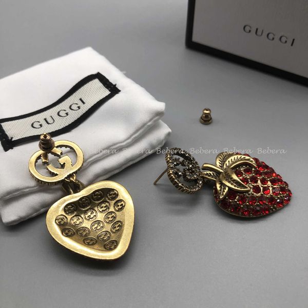 

earrings 21 years strawberry earrings net red same style diamond fashion love earrings black friday online deals accessories black friday, Silver