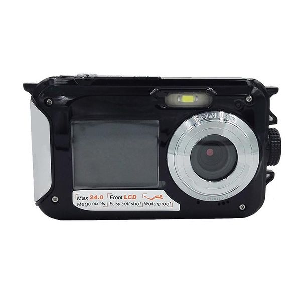 

waterproof digital mini camera 24mp 2.7" tft po 16x zoom smile capture anti-shake video camcorder camcorders